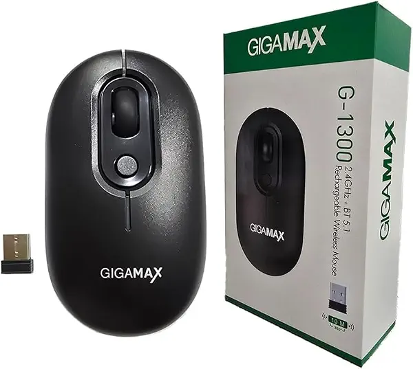 سعر ومواصفات ماوس USB من جيجا ماكس، G-1300 (B0F63DXZD3) على Amazon EG
