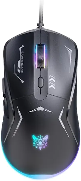 سعر ومواصفات ماوس ألعاب CW917، سلكي بمنفذ USB وإضاءة من الفضاء اللوني ار جي بي من اونيكوما (B0F21QY9XZ) على Amazon EG