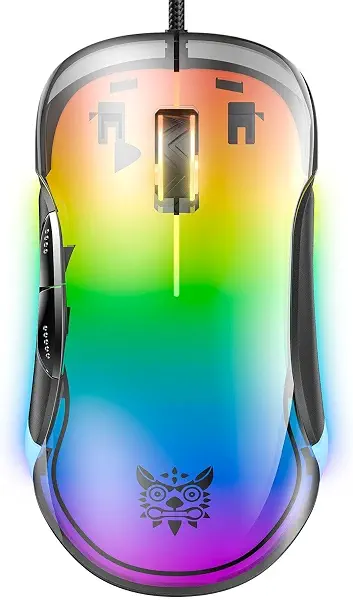 سعر ومواصفات ماوس ألعاب CW925 من اونيكوما، إضاءة خلفية RGB، 12800 نقطة لكل بوصة، خفيف الوزن، أسود شفاف (B0F21R51WB) على Amazon EG
