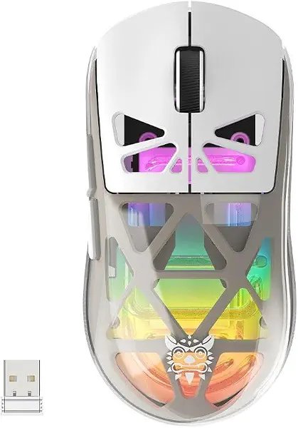 سعر ومواصفات ماوس العاب CW930 ثلاثي الاوضاع RGB من اونكوما - مستشعر بصري 10000 نقطة لكل بوصة، بلوتوث 5.3، لاسلكي 2.4GHz وسلك USB-C، ماوس العاب خفيف الوزن 71 غرام مع بطارية قابلة لاعادة الشحن 500mAh (B0H5LDB2RY) على Amazon EG
