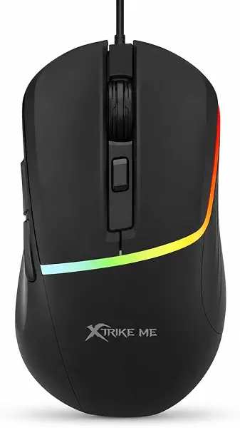 سعر ومواصفات ماوس ألعاب GM-322 RGB، مستشعر بصري 7200 DPI، ماوس ألعاب أبيض مع إضاءة خلفية RGB، تصميم مريح و6 أزرار قابلة للبرمجة من اكسترايك مي، لون أسود (B0H5WPTBST) على Amazon EG