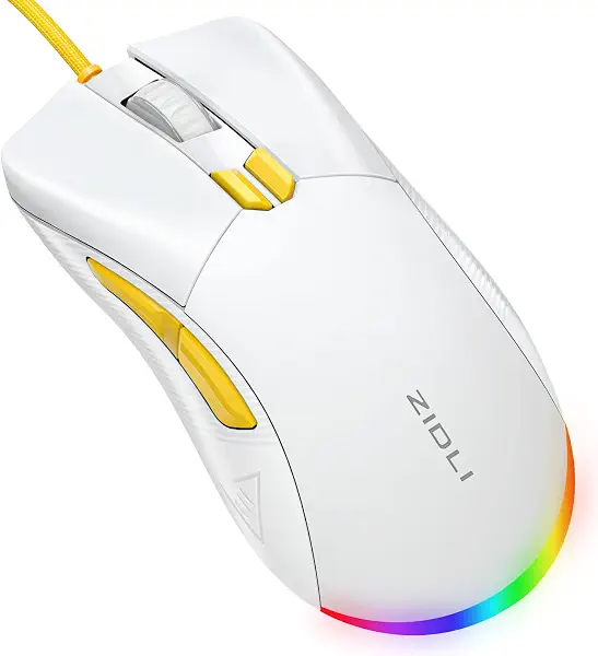 سعر ومواصفات ماوس ألعاب M85 RGB من زيدلي - مستشعر بصري 16000 نقطة لكل بوصة - معدل تصويب 1000 هرتز - كابل باراكورد - خفيف الوزن 69 جرام (أبيض) (B0D5BW3HP3) على Amazon EG