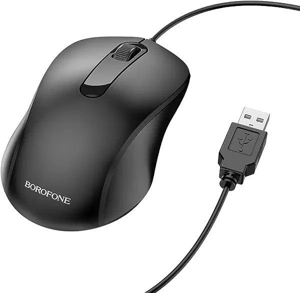 سعر ومواصفات ماوس بيزنس BG4 بسلك من بوروفون، أسود، USB (B0CCSJL8NN) على Amazon EG