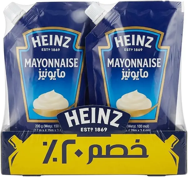 سعر ومواصفات مايونيز من هاينز 285 جرام، مجموعة من قطعتين - خصم 20% (B0CT44K21S) على Amazon EG