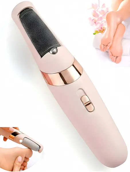 سعر ومواصفات مبرد قدم كهربائي قابل للشحن USB لإزالة الجلد الميت ومسامير القدم والكعب المتشقق – جهاز باديكير احترافي بسرعتين مع إضاءة LED لتنعيم القدم والعناية المنزلية للنساء والرجال (B0GR2539LW) على Amazon EG