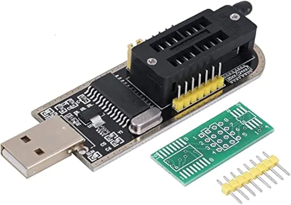 سعر ومواصفات مبرمج فلاش USB لنظام الادخال والاخراج BIOS بمنفذ USB وشاشة LCD - موديل 24 EEPROM CH341A فئة 25 SPI (B0968ZTX6B) على Amazon EG