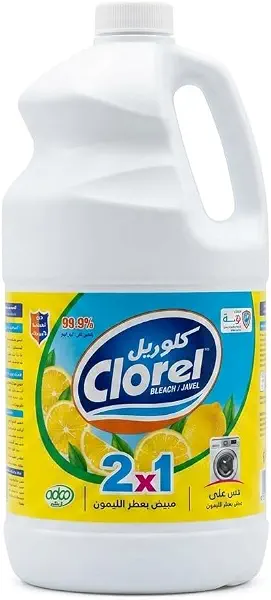 سعر ومواصفات مبيض سائل لغسالات التحميل الامامي من كلوريل - 2 كجم، ليمون (B08WJL9Z8V) على Amazon EG