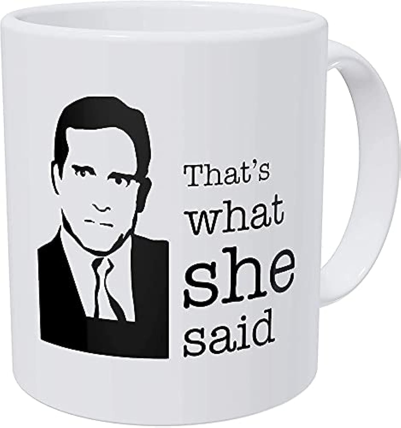 سعر ومواصفات مج ابيض مطبوع عليه عبارة That's What She Said، سيراميك (B096RBFTNT) على Amazon EG