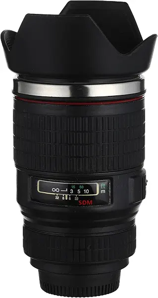 سعر ومواصفات مج حراري على شكل عدسة الكاميرا، فولاذ مقاوم للصدأ في الداخل (B08ZNT65LL) على Amazon EG
