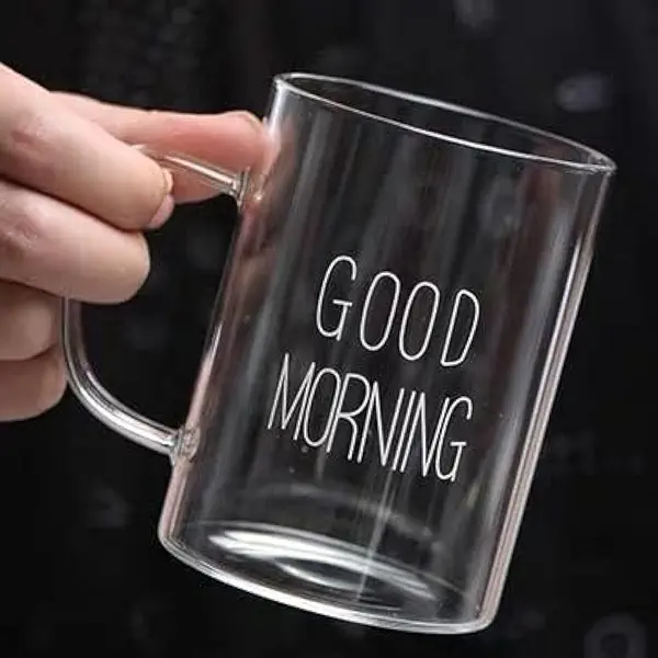 سعر ومواصفات مج زجاجي بتصميم مطبوع بعبارة "Good Morning" لشرب القهوة والشاي والمياه واللبن والعصير, يوضع علي النار مباشره , قوي خفيف الوزن- 200 مللي، مكس (B0CM4QVNN2) على Amazon EG