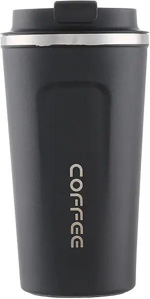 سعر ومواصفات مج ستانلس ستيل حراري من حور، 510 مل - اسود وفضي (B0968XZCH7) على Amazon EG