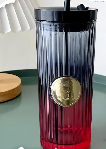 سعر ومواصفات مج قهوة مثلجة زجاجي، أكواب مع أغطية وكؤوس ملونة مع مقبض، أكواب زجاجية شفافة عالية للمياه المعلبة - أحمر (B0D2L5BZXC) على Amazon EG