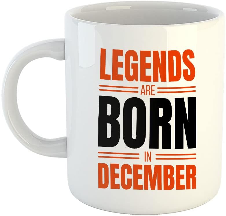 سعر ومواصفات مج قهوة من السيراميك هابو بطباعة عيد ميلاد سعيد لمواليد ديسمبر«Legends are Born in October» لعيد الاخ والاخت والزوجة والزوج والام والاب والمدير والصديق 325 مل 7663-WH أبيض (B0BKWV7CYQ) على Amazon EG