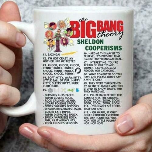 سعر ومواصفات مج مطبوع عليه عبارات شيلدون كوبر الشهيرة The Big Bang Theory سعة 320 مل من ايلا (B0FZXTV4ZH) على Amazon EG