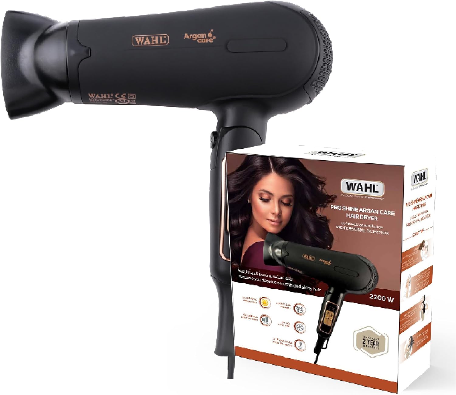 سعر ومواصفات مجفف شعر 2200 وات من واهل (B07GV1WLT2) على Amazon EG