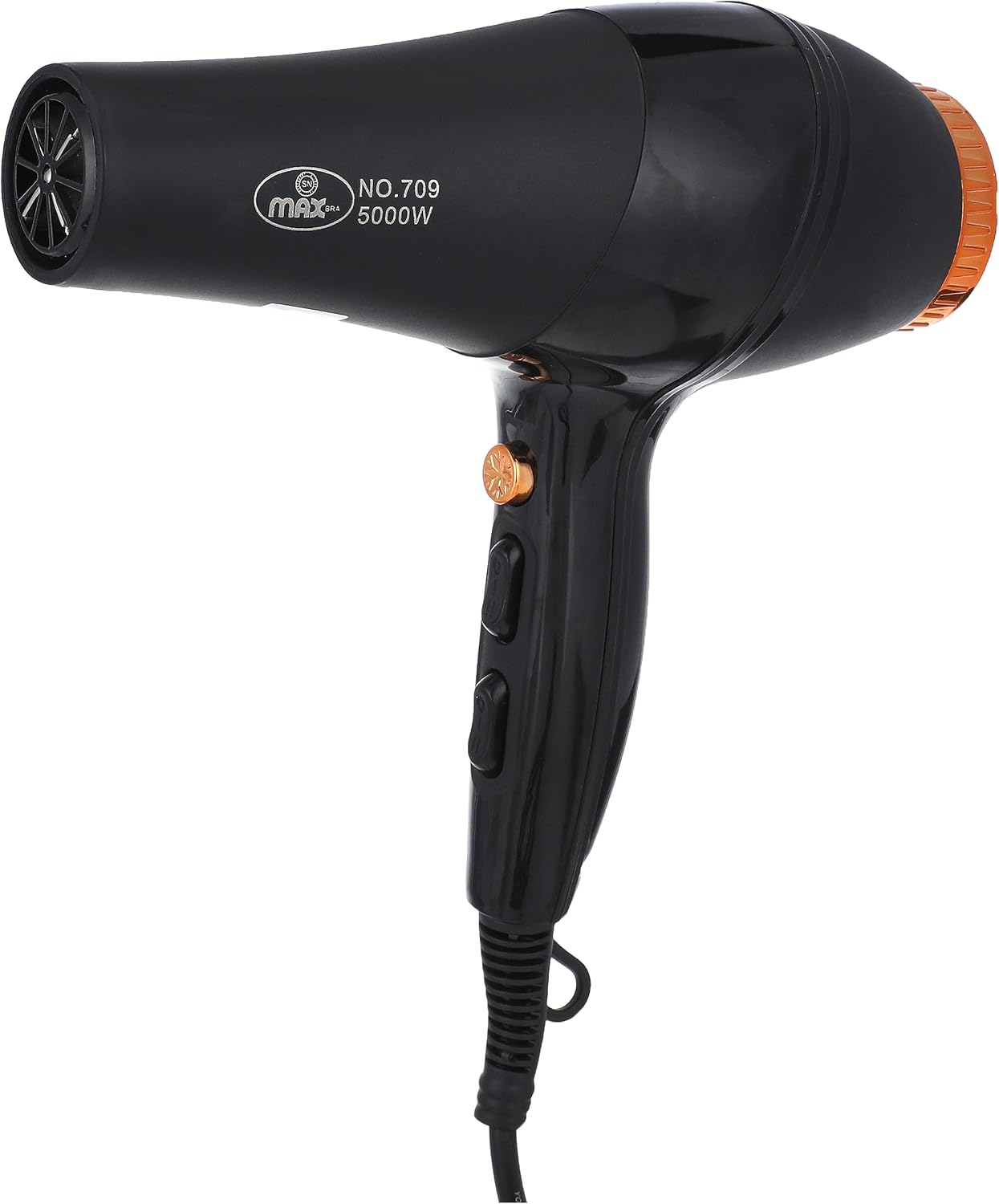 سعر ومواصفات مجفف شعر 709 - 5000 من ماكس، أسود، 100 واط (B09988T9PR) على Amazon EG
