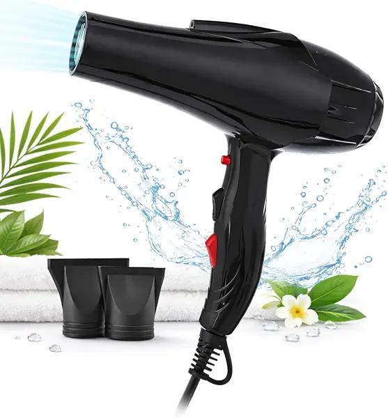 سعر ومواصفات مجفف شعر كهربائي HG-9933 بقوة 3000 واط مع 3 إعدادات لدرجة الحرارة وتدفق هواء قوي وتصفيف امن وسهل (B0GF3J59ZS) على Amazon EG