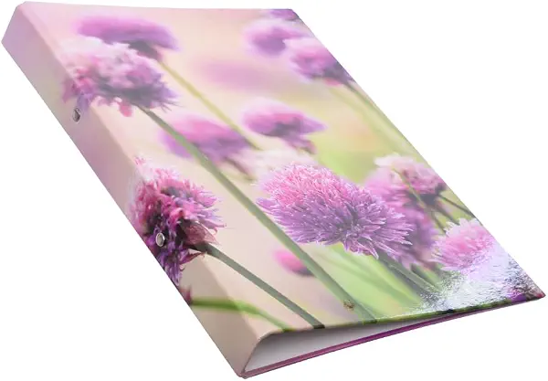 سعر ومواصفات مجلد تخزين بفتحتين مزين بتصميم زهور، أرجواني (B08X6WY99J) على Amazon EG