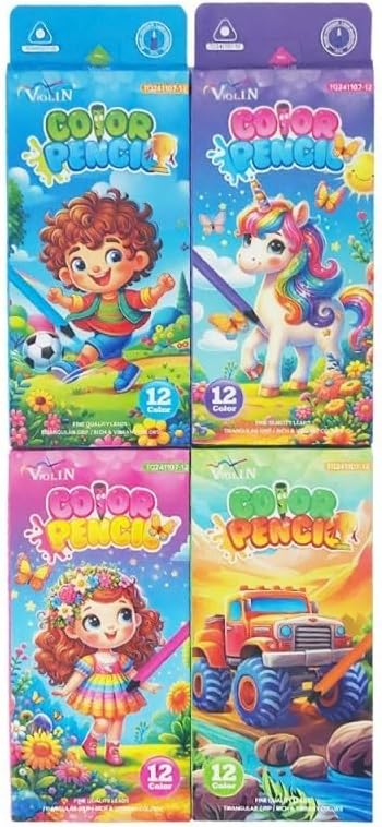 سعر ومواصفات مجموعة اقلام رصاص خشبية ملونة من 12 قطعة TQ241107-12 (B0H9T4L2R3) على Amazon EG