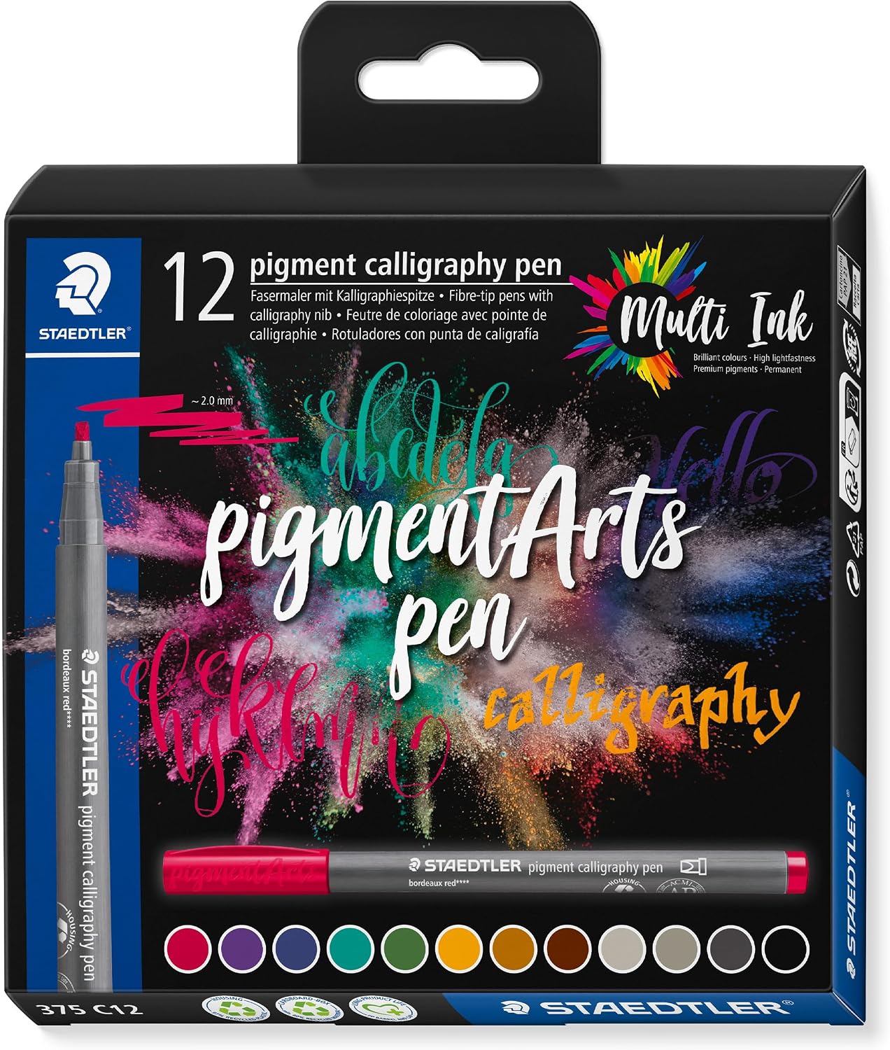 سعر ومواصفات ستادلر Pigment Calligraphy Arts - طقم أقلام 24 قطعة، متعدد الألوان (B0BW9FZ1QF) على Amazon EG
