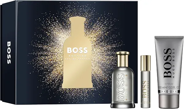 سعر ومواصفات مجموعة بوتلد للرجال من هوجو بوس، أو دو بارفان 100 ملليلتر + أو دو بارفان 10 ملليلتر + إس جي 100 ملليلتر (عبوة جديدة) (B0CCB1H13Q) على Amazon EG