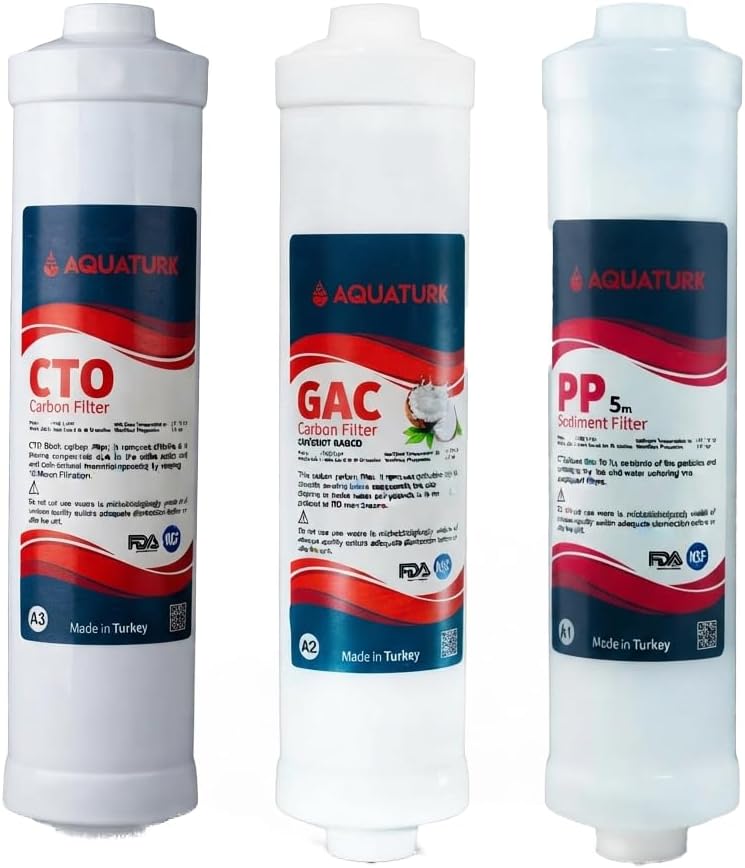 سعر ومواصفات مجموعة خراطيش مدمجة ثلاثية المراحل من اكوا تورك (PP-GAC-CTO) | ترشيح مسبق اصلي لانظمة الحامل المدمجة (B0HHFYJ8J7) على Amazon EG