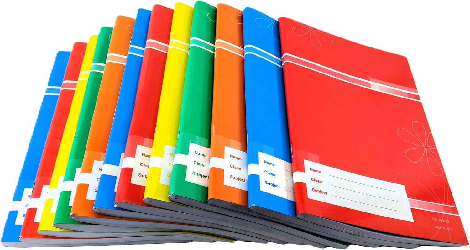 سعر ومواصفات مجموعة دفاتر ملاحظات 80 ورقة - مربعات نصف ملم، 12 دفتر (B0GNW1YYLL) على Amazon EG