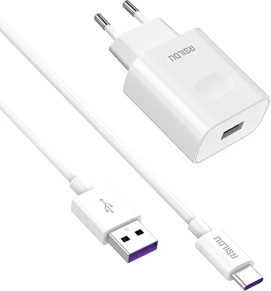 سعر ومواصفات مجموعة شاحن سريع R4222 من رسيلو R4222 وكابل USB-A الى USB-C، 120 واط، 6 امبير، 100 سم، متين، مرن، كابل شحن وبيانات، مضفر 1 متر، اسلاك نحاسية، معدل سرعة 480 ميجابت لكل ثانية | ضمان محلي لمدة 12 شهر (B0F27Q92GC) على Amazon EG