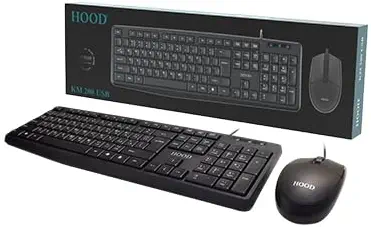سعر ومواصفات مجموعة كيبورد وماوس كيه ام 200 USB من هود - مجموعة مريحة سلكية للمكتب والمنزل - مفاتيح هادئة وماوس بصري - التوصيل والتشغيل (B0F4Y32VCQ) على Amazon EG