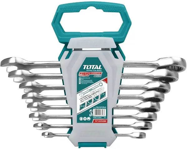 سعر ومواصفات مجموعة مفاتيح عدة بسقاطة 8 قطع مقاس 8-19 ملم من توتال تولز -THT102RK086 (B09232RGSY) على Amazon EG