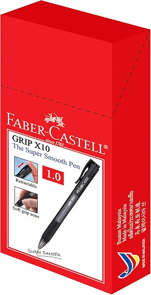 سعر ومواصفات مجموعة من 10 اقلام حبر اسود من فابر-كاسيل Grip X10، ازرق (B0719F69QG) على Amazon EG