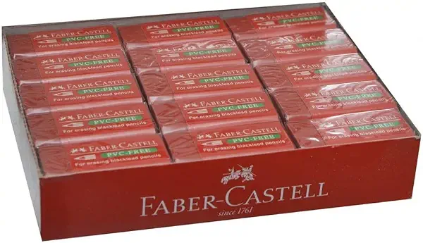 سعر ومواصفات مجموعة من 30 ممحاه من فابر-كاسيل 18-95-77، احمر (B00JNRT1K6) على Amazon EG