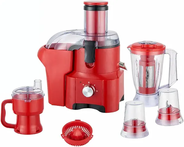 سعر ومواصفات محضر طعام 450 وات 7 في 1 من كرنفال، أحمر (B0GJT42DRR) على Amazon EG