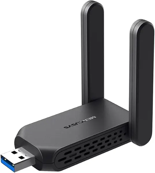 سعر ومواصفات محول MA32H واي فاي USB بنطاق مزدوج بسرعة 1300 ميجابت في الثانية ومنفذ USB 3.0 وقوة بث عالية الجودة بالجيل الخامس للواي فاي من ميركوسيس (B0F5B8SFRF) على Amazon EG