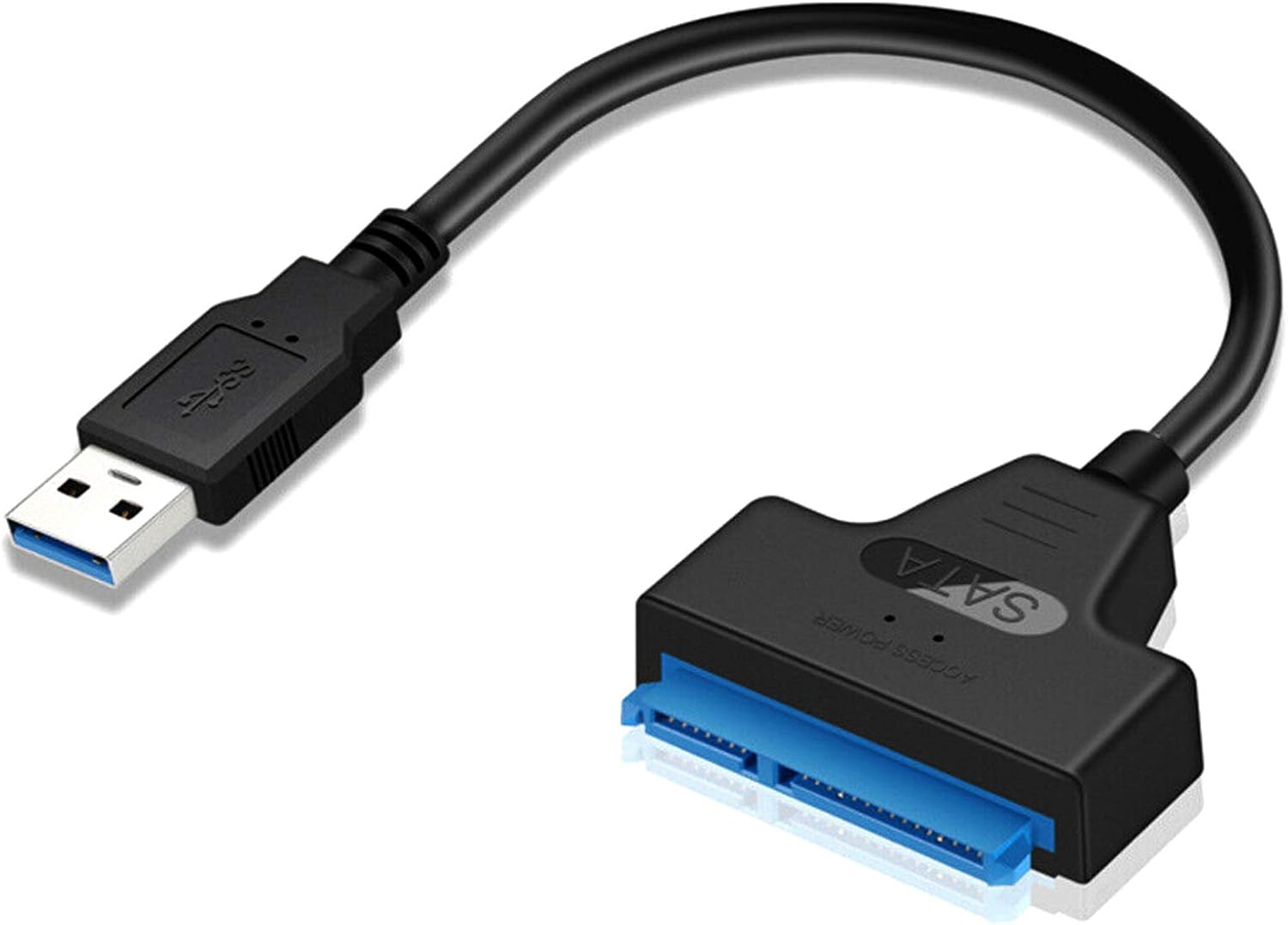 سعر ومواصفات محول USB 3.0 بوصلة كابل 22 دبوس الى ساتا بطول 2.5 بوصة متوافق مع الهارد وبرنامج تعريف وهارد SSD، لاس اس دي (B08XDT57V3) على Amazon EG