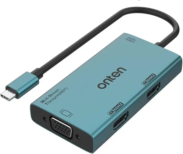 سعر ومواصفات محول USB سي إلى HDMI وVGA مزدوج، من أون تن (B0D3C3QQJ4) على Amazon EG