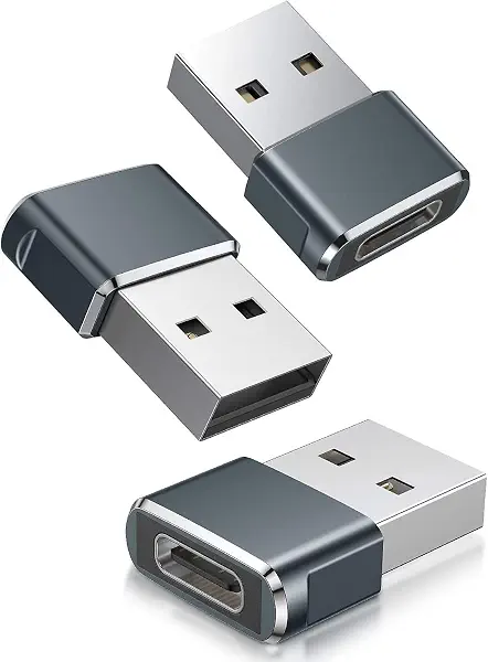 سعر ومواصفات محول USB نوع C 3.1 أنثى إلى USB ذكر متوافق مع أجهزة اللاب توب والشواحن ومتوافق مع سماعات ايربودز وايباد وسامسونج جالكسي وجوجل بيكسل من بلاكستوك، 3 قطع (B0CCYYQ9DX) على Amazon EG