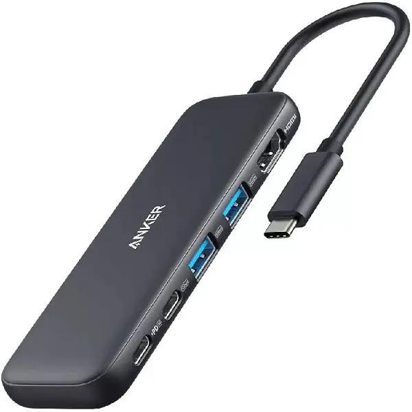 سعر ومواصفات محول USB نوع سي 5 في 1 متعدد المنافذ مع منفذ4K HDMI وشاحن طاقة بقدرة 100 وات من انكر، لون أسود (B0BQWKHRSR) على Amazon EG