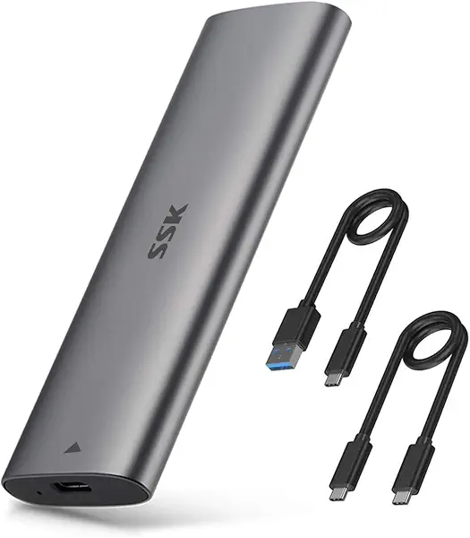 سعر ومواصفات محول اس اس دي من الألومنيوم M.2 إلى USB من اس اس كيه، ذاكرة مستديمة ساتا اس اس دي بدون أدوات، USB 3.2 الجيل 2، 10 جيجابت في الثانية، ذاكرة مستديمة ومنفذ الملحقات الإضافية السريع 6 جيجابت في الثانية (B0892BK5L6) على Amazon EG