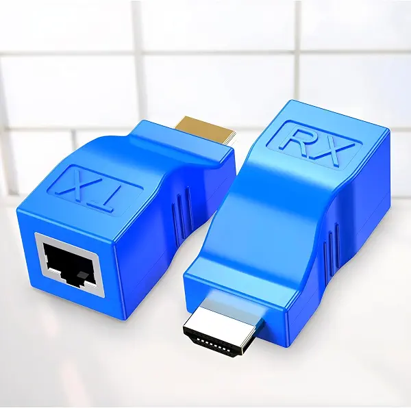 سعر ومواصفات محول تمديد HDMI إلى كابل شبكة RJ45، مكرر إشارة عبر كابل Cat 5E / 6، يدعم دقة 1080P حتى مسافة 30 م، متوافق مع أجهزة HDTV وبلايستيشن 4 وأجهزة الاستقبال بدقة 4K و2K من دي كيه بي ميديكامز (B0CTD261Y2) على Amazon EG