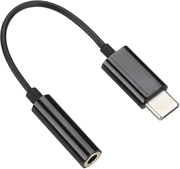 سعر ومواصفات محول صوت USB نوع سي ذكر الى انثى (3.5 ملم) اسود (B0FRP4QB3B) على Amazon EG