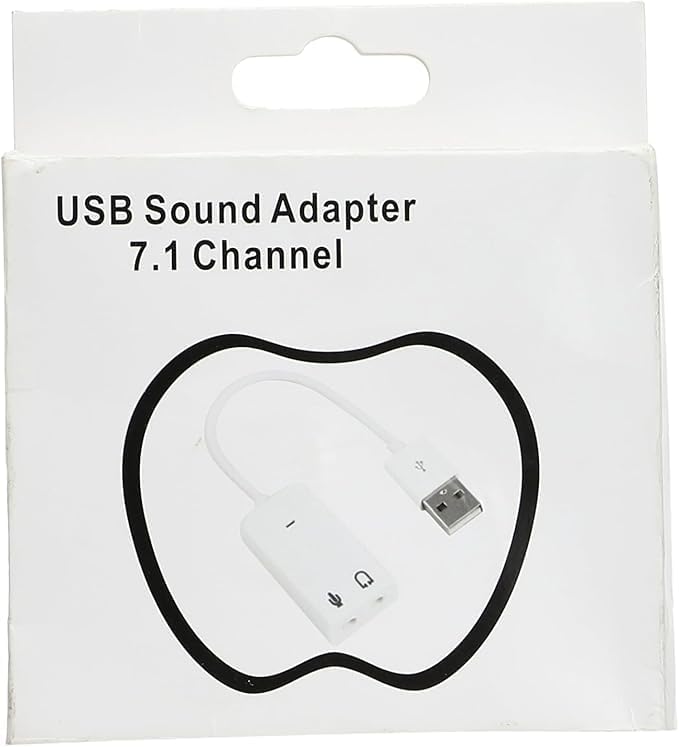 سعر ومواصفات محول صوت خارجي USB شانيل 7.1 مع ميكروفون (أبيض) (B0DBFPDRCM) على Amazon EG