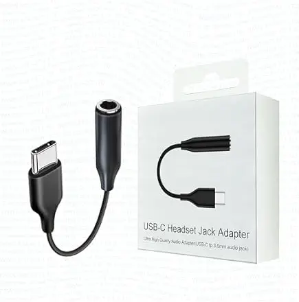 سعر ومواصفات محول صوت سماعة رأس أنثى USB نوع سي إلى AUX 3.5 ملم، أسود (B0FRP7HQ8B) على Amazon EG