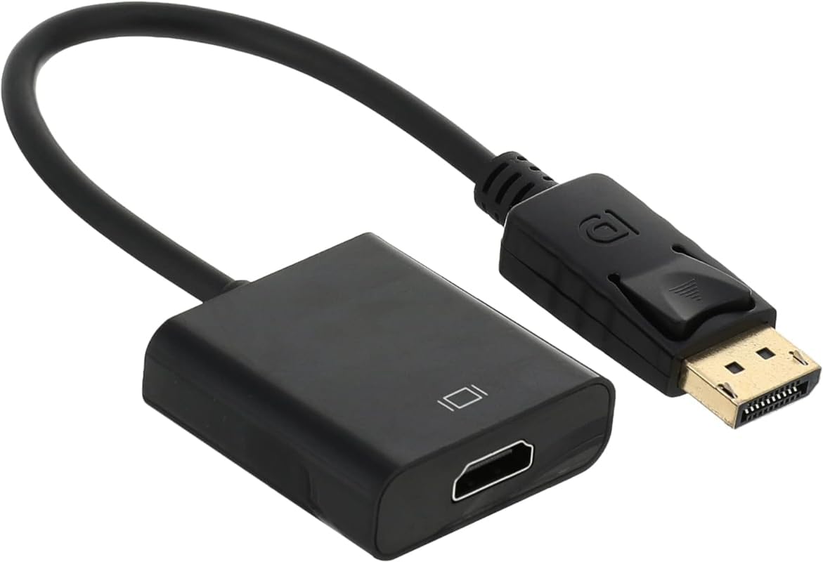 سعر ومواصفات محول كيبل منفذ عرض ذكر الى HDMI انثى للكمبيوتر من جي باور، أسود (B0CYZRPCMD) على Amazon EG