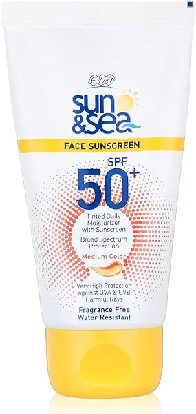 سعر ومواصفات مرطب يومي صن اند سي مع عامل حماية من الشمس SPF 50 بلس، متوسط 40 مل، من ايفا , (B07P6YN5DG) على Amazon EG