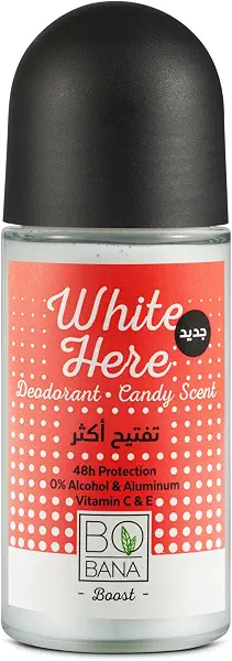 سعر ومواصفات مزيل عرق سائل من بوبانا برائحة الحلوى للنساء، سعة 50 مل، حماية 48 ساعة وخالٍ من الكحول والألمنيوم (B0114D80TO) على Amazon EG