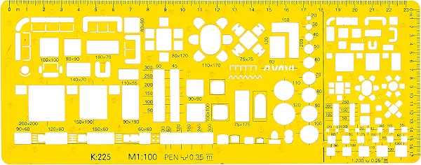 سعر ومواصفات مساطر مقياس 1:100 k225، برتقالي (B0966RYZK6) على Amazon EG