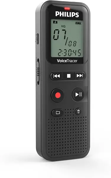 سعر ومواصفات مسجل صوت فويس تريسر DVT1160 مطور لتسجيل ملاحظات أحادي الصوت 8GB من فيليبس، أسود (B09F9RCHJS) على Amazon EG