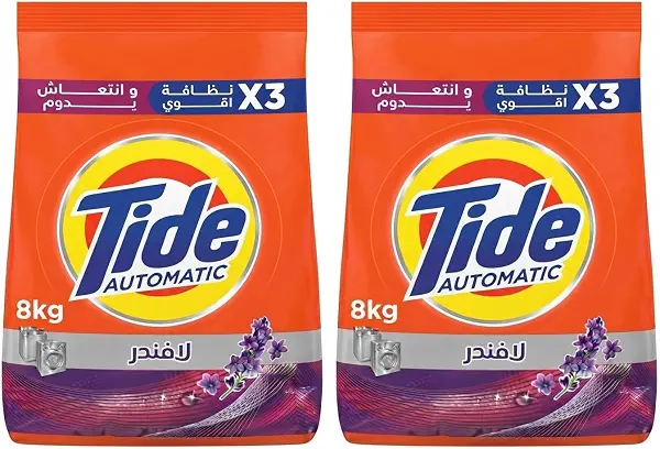 سعر ومواصفات مسحوق اوتوماتيك برائحة اللافندر من تايد - 8 كجم (قطعتان) (B0FKKK4199) على Amazon EG