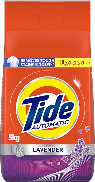 سعر ومواصفات مسحوق تايد للغسالات الأوتوماتيك برائحة اللافندر، 5 كيلوجرام (B09TTBRW9G) على Amazon EG